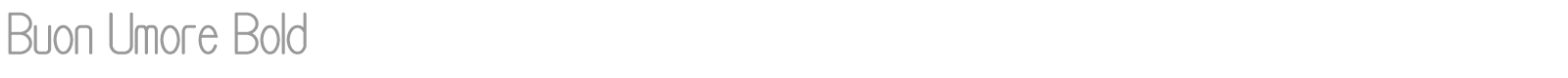 Buon Umore font preview